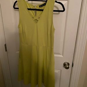 NYC lime green Romper Dress Medium New Without Tags Summer Sleeveless Casual.